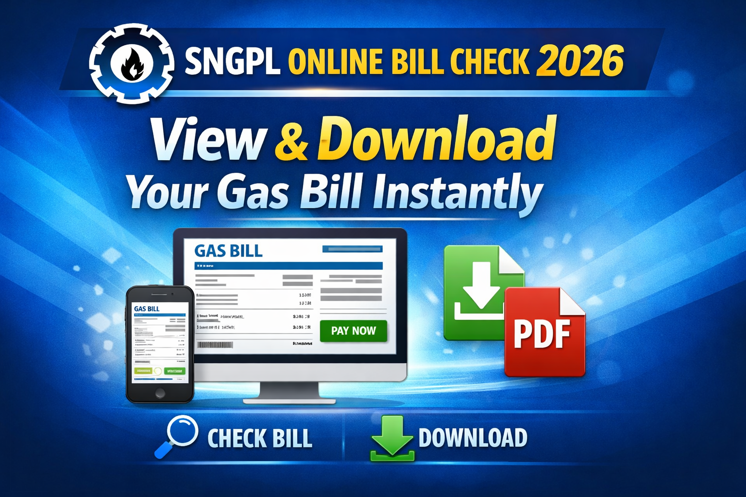 SNGPL Online Bill Check Online 2026